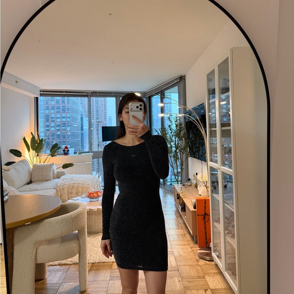 Black Low Back Dress